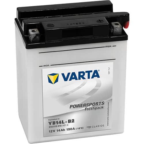 VARTA POWERSPORTS Freshpack 514 013 014 YB14L-B2 14AH 190A 12V R