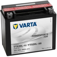 VARTA POWERSPORTS AGM 518 901 026 YTX20L-BS 18AH 250A 12V R+