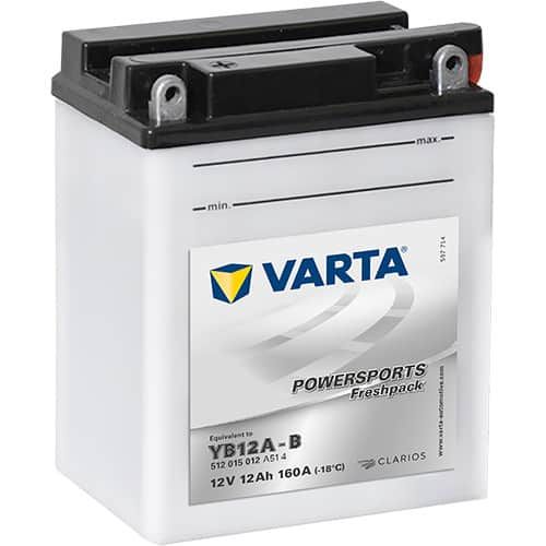 VARTA POWERSPORTS Freshpack 512 015 012 YB12A-B 12AH 160A 12V L+