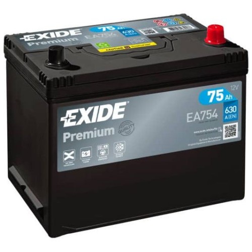EXIDE PREMIUM 75AH 630A R+ JIS