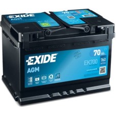 EXIDE AGM 70AH 760A R+