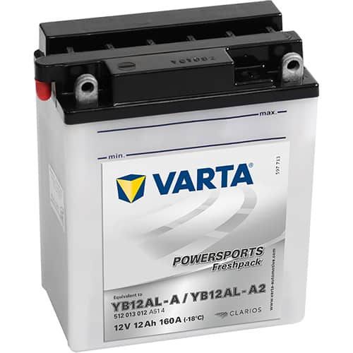 VARTA POWERSPORTS Freshpack 512 013 012 YB12AL-A 12AH 160A 12V R