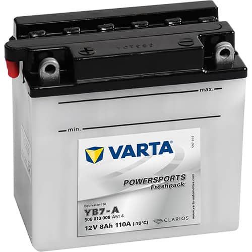 VARTA POWERSPORTS Freshpack 508 013 008 YB7-A CB7-A 8AH 110A 12V