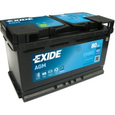 EXIDE AGM 80AH 800A R+