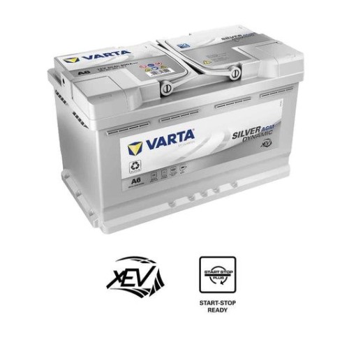 VARTA Silver Dynamic AGM 580 901 080 80AH 800A R+