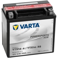 VARTA POWERSPORTS AGM 512 014 010 YTX14-BS 12AH 200A 12V L+