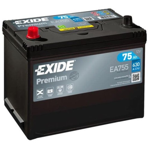 EXIDE PREMIUM 75AH 630A L+ JIS