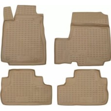 3D Гумени стелки за Honda CR-V(2007-2012) бежови 4pcs.
