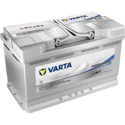 VARTA AGM 80AH 800A R+ Професионален двойно предназначение