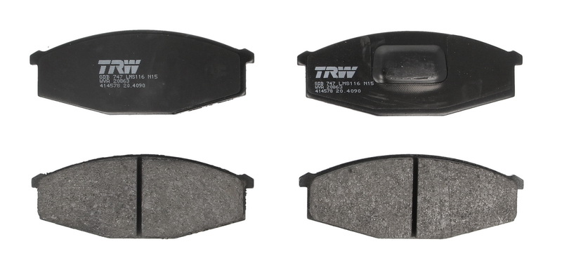 комплект спирачно феродо, дискови спирачки