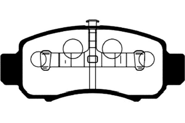 комплект спирачно феродо, дискови спирачки