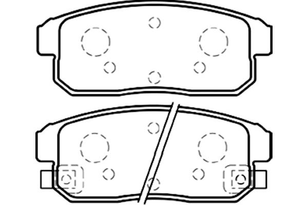 комплект спирачно феродо, дискови спирачки