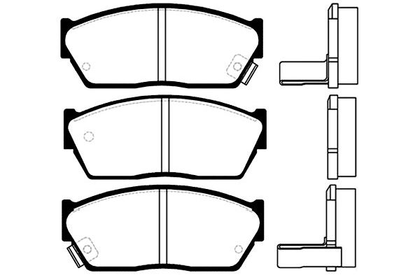 комплект спирачно феродо, дискови спирачки