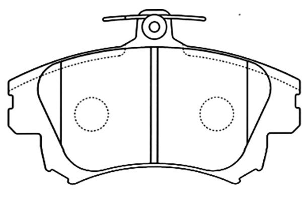 комплект спирачно феродо, дискови спирачки