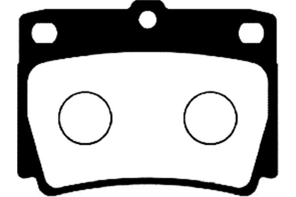 комплект спирачно феродо, дискови спирачки