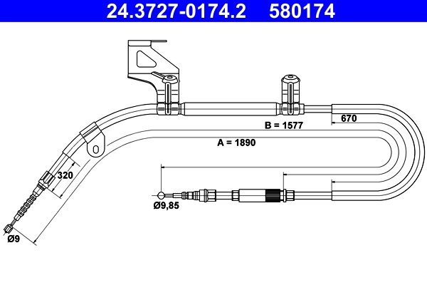 жило, ръчна спирачка