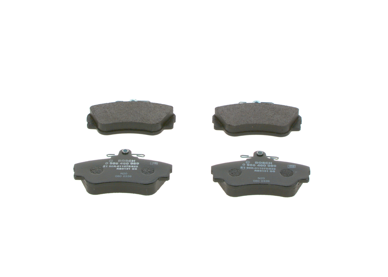 Комплект спирачно феродо, дискови спирачки за VOLVO 440 (445) 1.6 – BOSCH 0 986 460 989