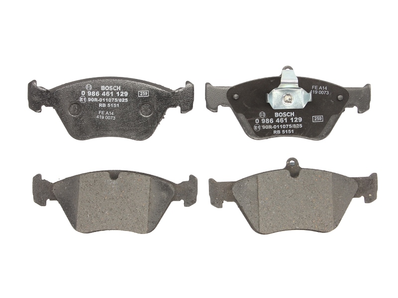 комплект спирачно феродо, дискови спирачки