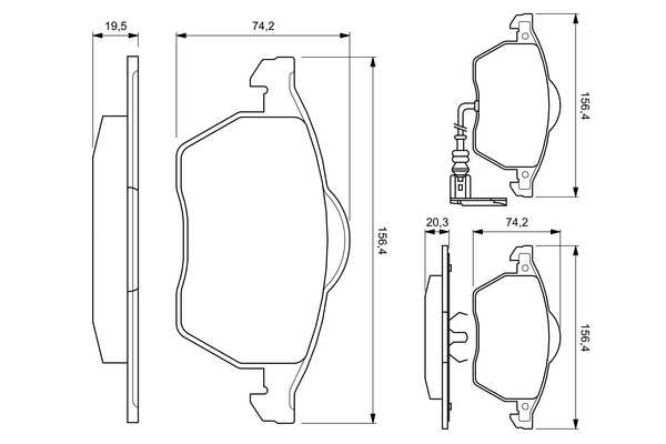 Авточаст за VW – BOSCH 0 986 424 501