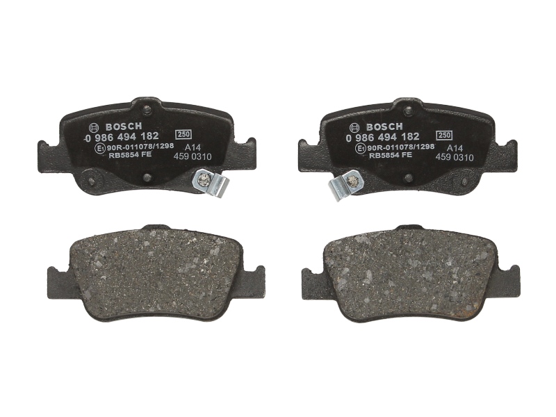 Комплект спирачно феродо, дискови спирачки за TOYOTA AURIS (_E15_) 1.33 Dual-VVTi (NRE150_) – BOSCH 0 986 494 182