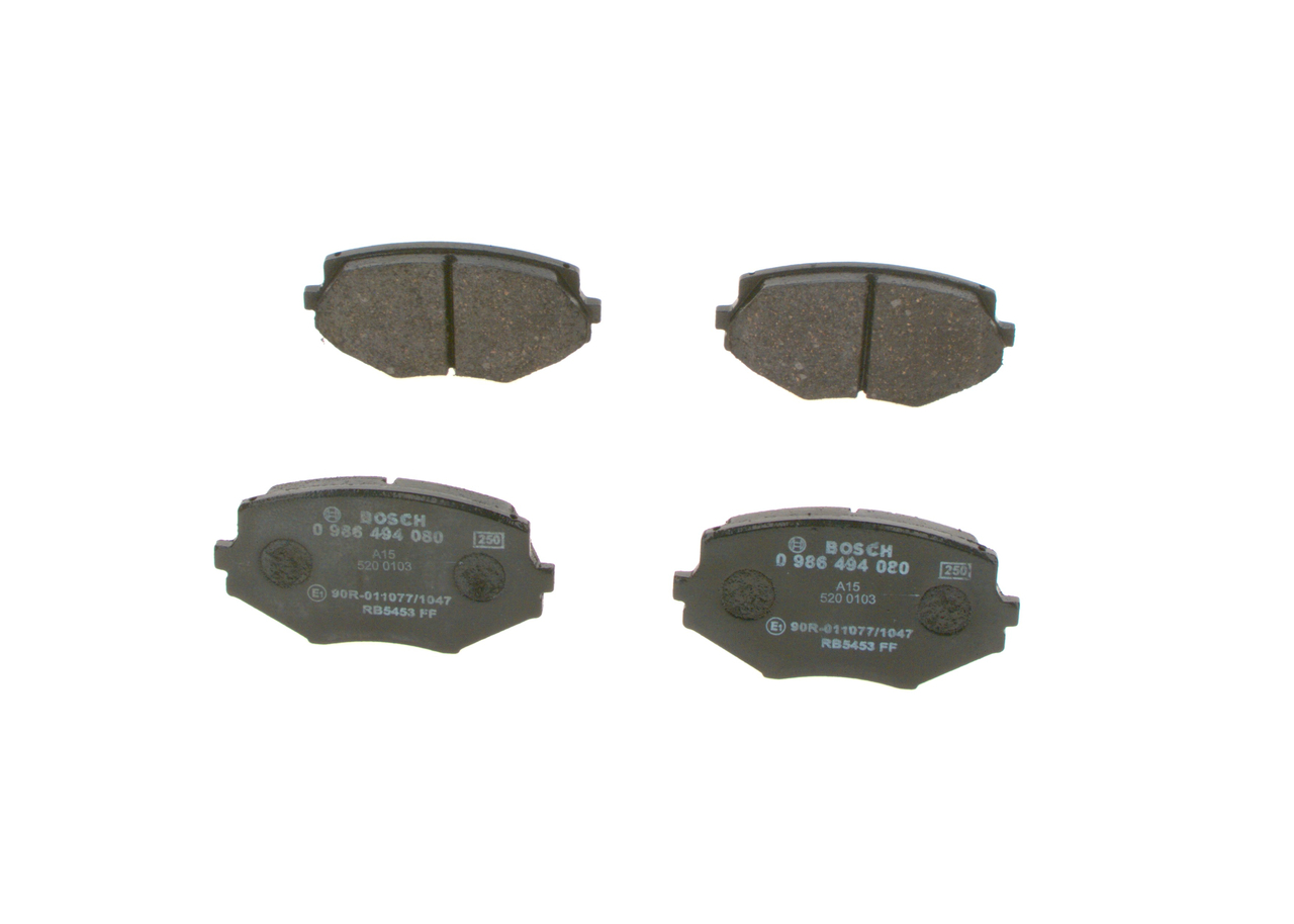 Комплект спирачно феродо, дискови спирачки за MAZDA MX-5 II (NB) 1.6 16V (NB6C) – BOSCH 0 986 494 080