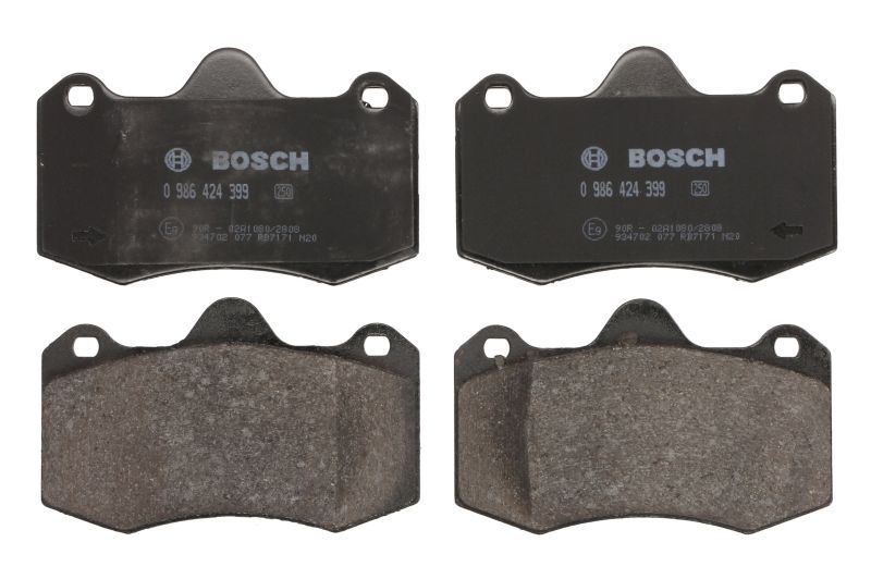 Комплект спирачно феродо, дискови спирачки за SEAT IBIZA III (6L1) 1.8 T Cupra R – BOSCH 0 986 424 399