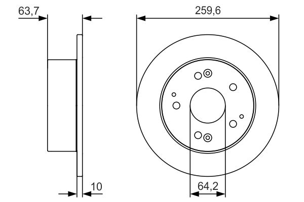 Спирачен диск за HONDA ACCORD VI (CK, CG, CH, CF) 2.2 Type-R (CH1) – BOSCH 0 986 479 V39