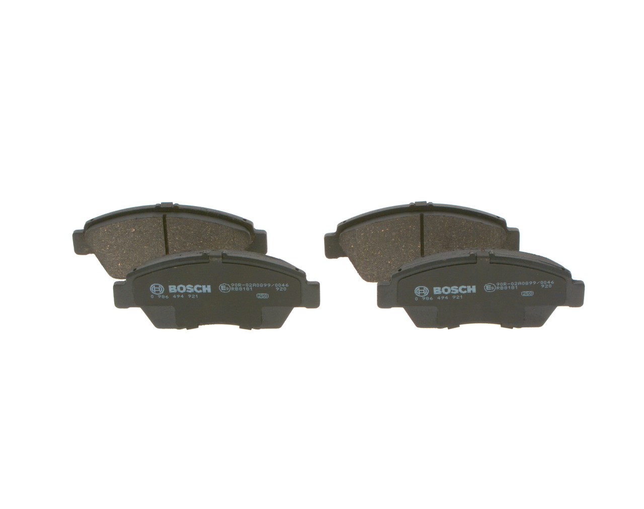 Комплект спирачно феродо, дискови спирачки за HONDA CIVIC VIII седан (FD, FA) 1.3 IMA (FA3) – BOSCH 0 986 494 921