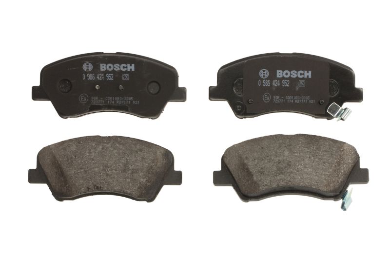 Комплект спирачно феродо, дискови спирачки за KIA RIO IV (YB, SC, FB) 1.0 T-GDI 100 – BOSCH 0 986 424 952