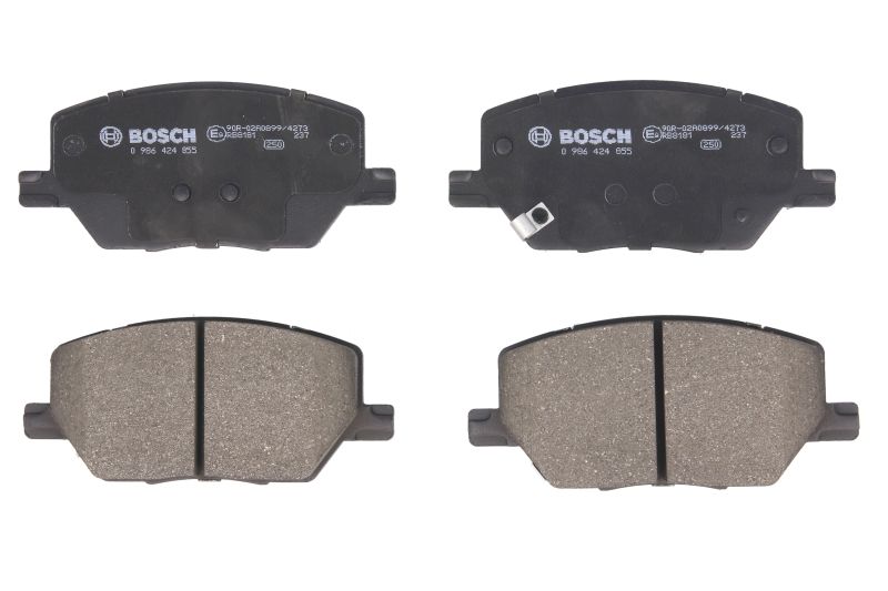 Комплект спирачно феродо, дискови спирачки за JEEP COMPASS (MP, M6, MV, M7) 1.4 MultiAir – BOSCH 0 986 424 855