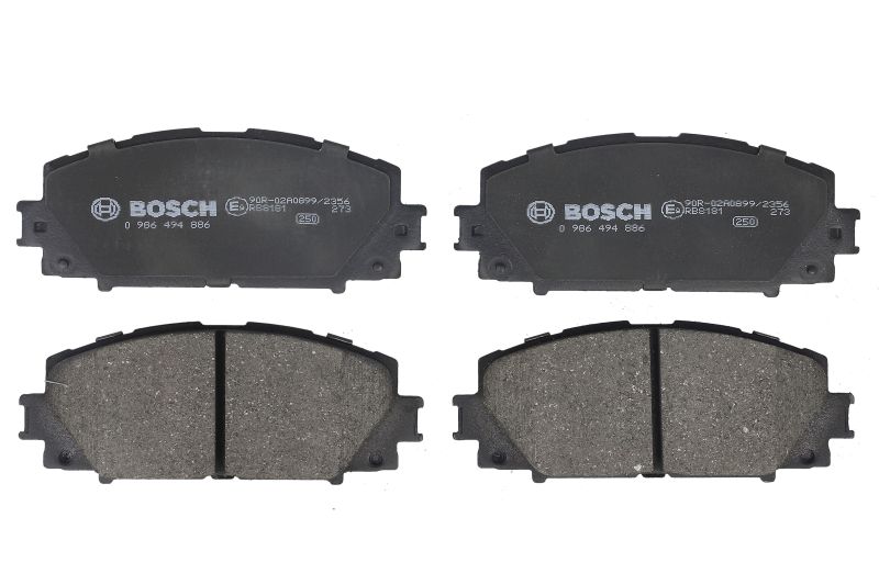 Комплект спирачно феродо, дискови спирачки за TOYOTA IQ (_J1_) EV – BOSCH 0 986 494 886