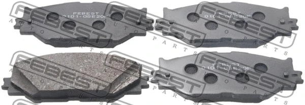 Комплект спирачно феродо, дискови спирачки