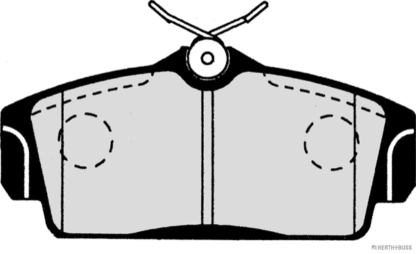 комплект спирачно феродо, дискови спирачки