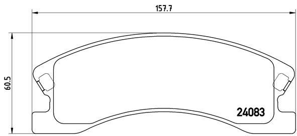 комплект спирачно феродо, дискови спирачки